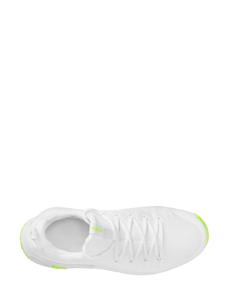 Nike White/Volt Free Metcon 6 Gym Trainers - Image 4 of 5