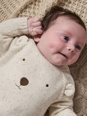 Mamas & Papas 2 Piece 100% Cotton Bear Knit Set - Image 2 of 5