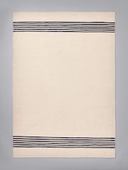 The Set Natural Stripe Flatweave Wool Rug - Image 3 of 3