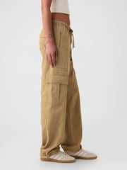 Gap Brown Cargo Easy Trousers - Image 4 of 8