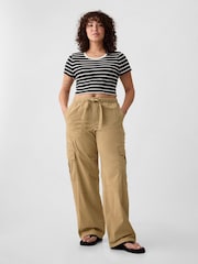 Gap Brown Cargo Easy Trousers - Image 5 of 8