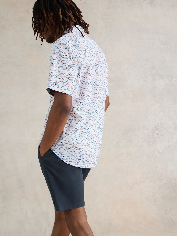 White Stuff White Shoal Printed Shirt - Image 2 of 7 White Stuff White Shoal Printed Shirt - Image 2 of 7