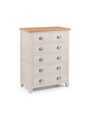 Julian Bowen Grey Richmond 4+2 Drawer Chest - Image 2 of 6
