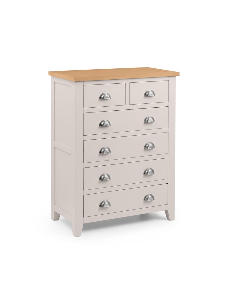 Julian Bowen Grey Richmond 4+2 Drawer Chest - Image 2 of 6