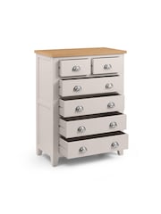 Julian Bowen Grey Richmond 4+2 Drawer Chest - Image 3 of 6