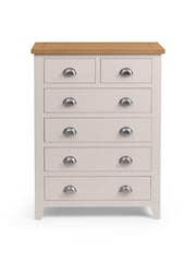 Julian Bowen Grey Richmond 4+2 Drawer Chest - Image 4 of 6
