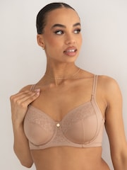 Pour Moi Nude Effortless Non Padded Full Cup Side Support Bra - Image 1 of 4