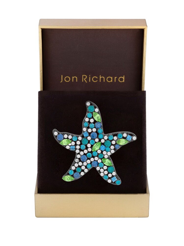 Jon Richard Silver Starfish Brooch Gift Box - Image 1 of 2