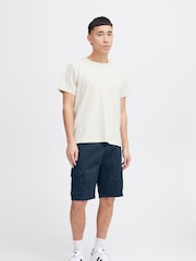 Blend Blue Stretch Cargo Shorts - Image 4 of 5