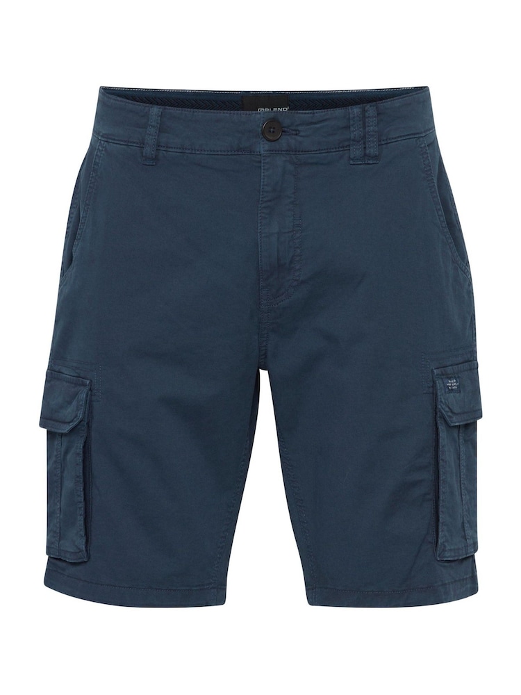 Blend Blue Stretch Cargo Shorts - Image 5 of 5