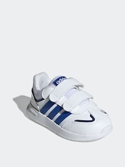 adidas White/Blue Kids Tensaur Switch Shoes - Image 3 of 8