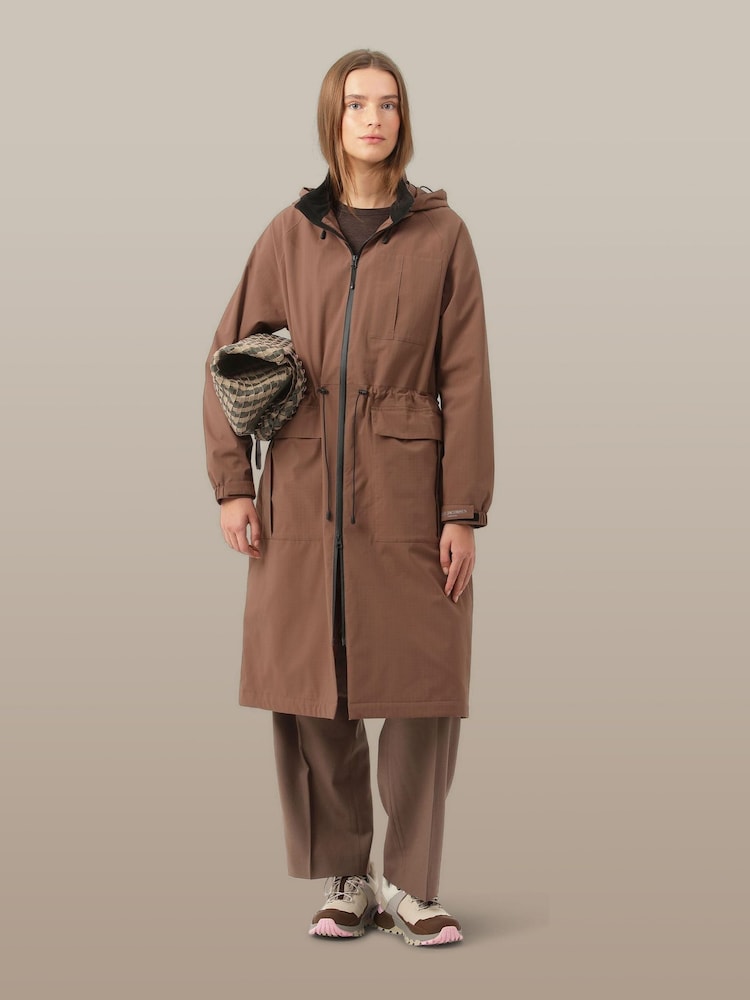 Ilse Jacobsen Cinched Waist Long Thermal Waterproof Raincoat - Image 1 of 5