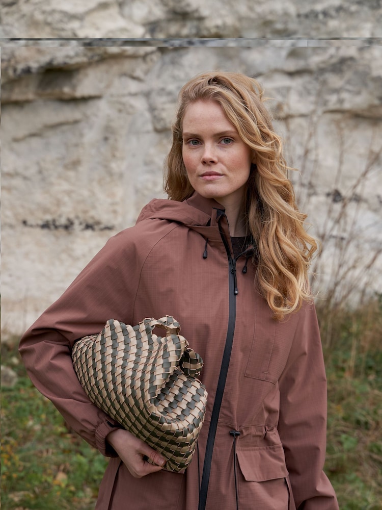 Ilse Jacobsen Cinched Waist Long Thermal Waterproof Raincoat - Image 2 of 5