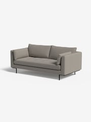 MADE.COM Basket Weave Pumice Grey Harlow 2 Seater Sofa - Image 1 of 3