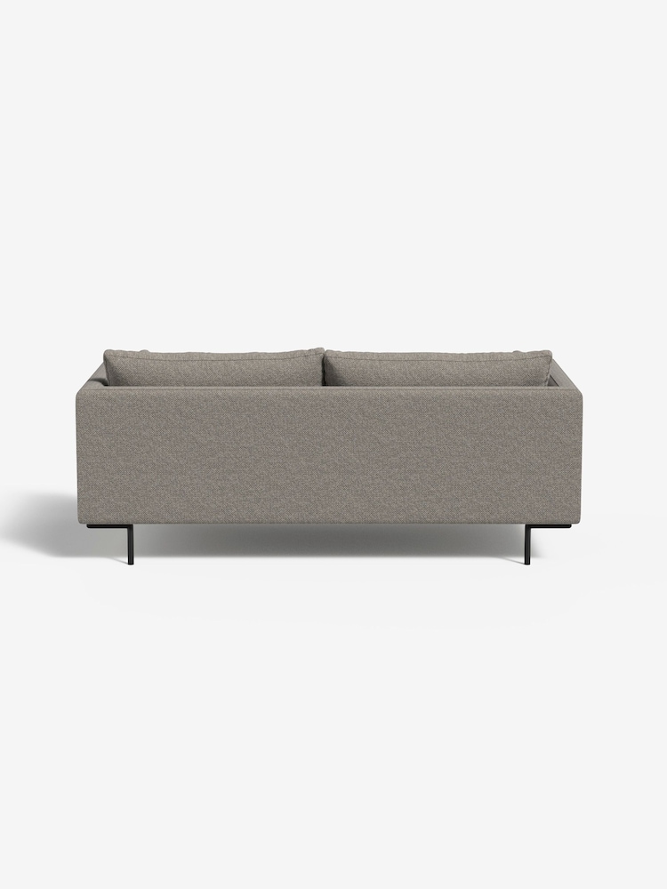MADE.COM Basket Weave Pumice Grey Harlow 2 Seater Sofa - Image 2 of 3