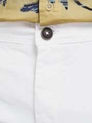 JACK & JONES White Slim Chino Shorts - Image 4 of 7