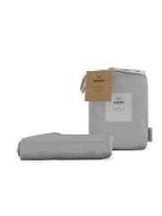 Panda London Quiet Grey Kids Bamboo Viscose Duvet Cover - Image 1 of 4