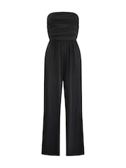 Ro&Zo Black Jersey Bandeau Jumpsuit - Image 5 of 5