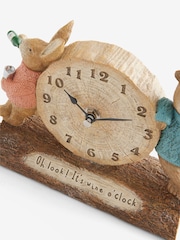 Natural Rosie and Bertie Wine Mantle Clock - Image 4 of 4