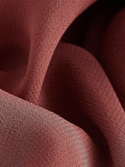 Rosenholz - Maxikleid mit gerafftem Bindeband am Ausschnitt und voluminösen Ärmeln - Bild 6 von 6