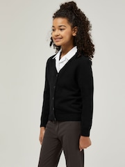 Trutex Black 100% Cotton Cardigan - Image 1 of 6