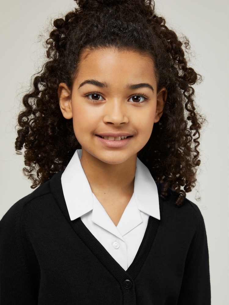 Trutex Black 100% Cotton Cardigan - Image 4 of 6