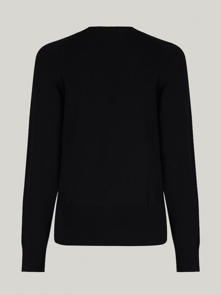 Trutex Black 100% Cotton Cardigan - Image 6 of 6