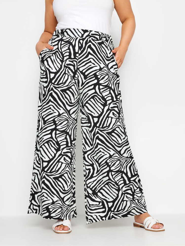 Pantalones de pernera ancha de punto de Yours Curve - Imagen 1 de 4 Pantalones de pernera ancha de punto de Yours Curve - Imagen 1 de 4