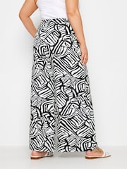 Yours Curve Black Jersey Wide Leg Trousers - Image 3 of 4