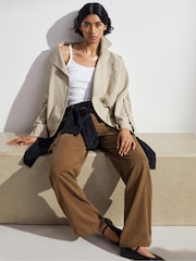 Hush Natural Relaxed 100% Cotton Renee Jacket - Image 1 of 6
