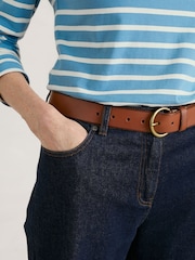 Seasalt Cornwall Brown Townshend Leather Belt - Image 2 of 3