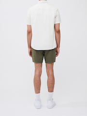 French Connection White 100% Cotton Short Sleeve Peached Shirt - Image 2 of 3