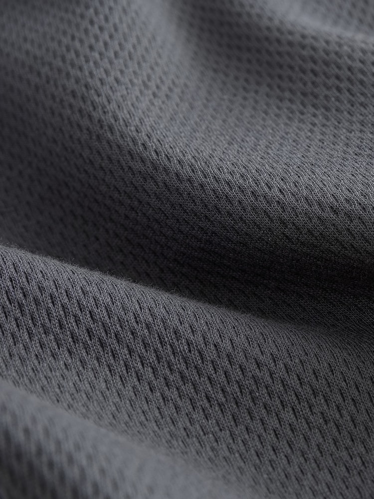 Charcoal Grey 100% Cotton Varsity Long Sleeve Hooded T-Shirt (3-16yrs) - Image 5 of 5