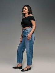 Dark Blue Authentic Barrel Hourglass Jeans - Image 2 of 8