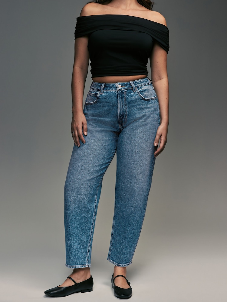 bleu foncé - Authentic Barrel Hourglass Jeans - Image 4 of 8
