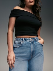 Dark Blue Authentic Barrel Hourglass Jeans - Image 5 of 8
