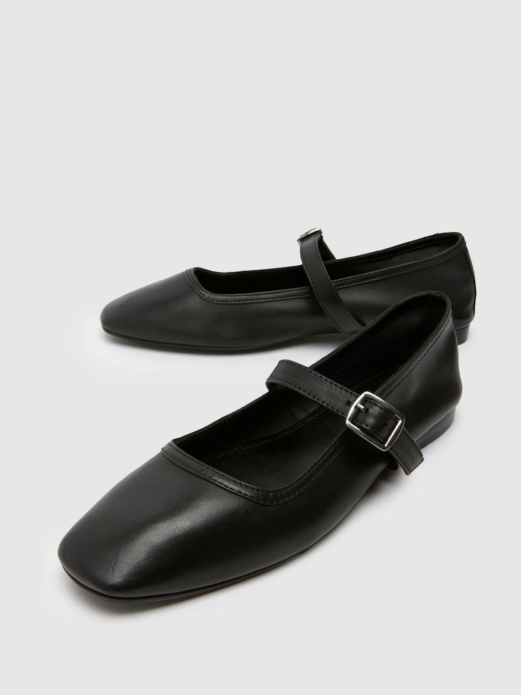 Schuh lille Square Toe Ballerinas - Image 5 of 5