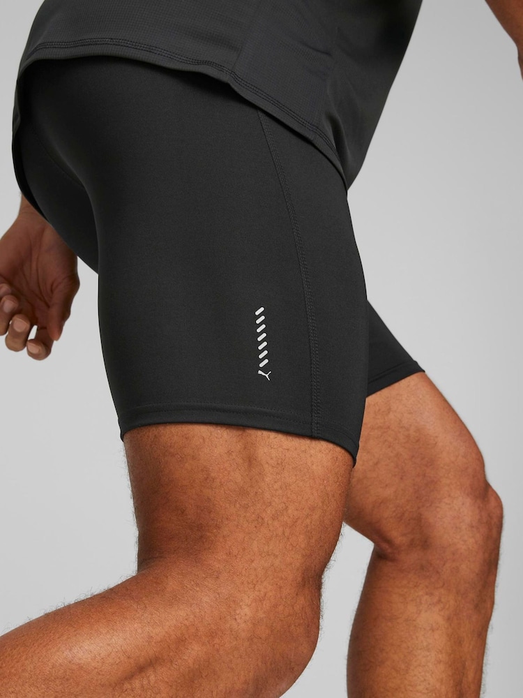 Puma Black Run Favourite Mens Tight Running Shorts - Image 2 of 4