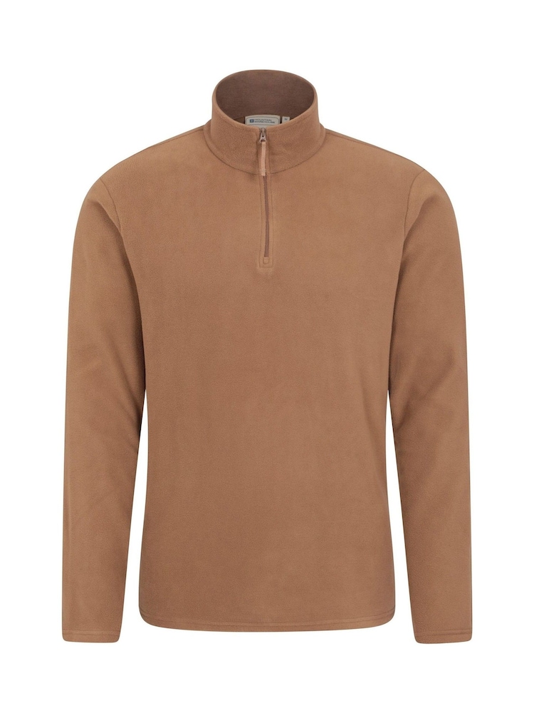 Mountain Warehouse Light Brown Mens Camber II Half Zip Quick Drying Fleece - Image 1 of 5