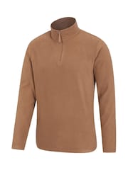 Mountain Warehouse Light Brown Mens Camber II Half Zip Quick Drying Fleece - Image 3 of 5