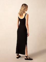 Ro&Zo Contrast Cut-Out Shoulder Knit Dress - Image 2 of 6