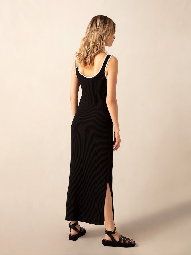 Ro&Zo Contrast Cut-Out Shoulder Knit Dress - Image 2 of 6 Ro&Zo Contrast Cut-Out Shoulder Knit Dress - Image 2 of 6