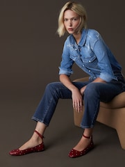 Bleu moyen - Slim Flared Flatteur And Shape Bootcut Jeans - Image 2 de 8