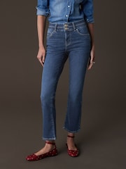 Bleu moyen - Slim Flared Flatteur And Shape Bootcut Jeans - Image 3 de 8