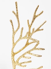 Oliver Bonas Gold Coral Metal Book Ends - Image 2 of 3