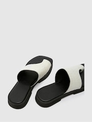 Schuh Tori Chunky Leather Croc Mules - Image 4 of 4
