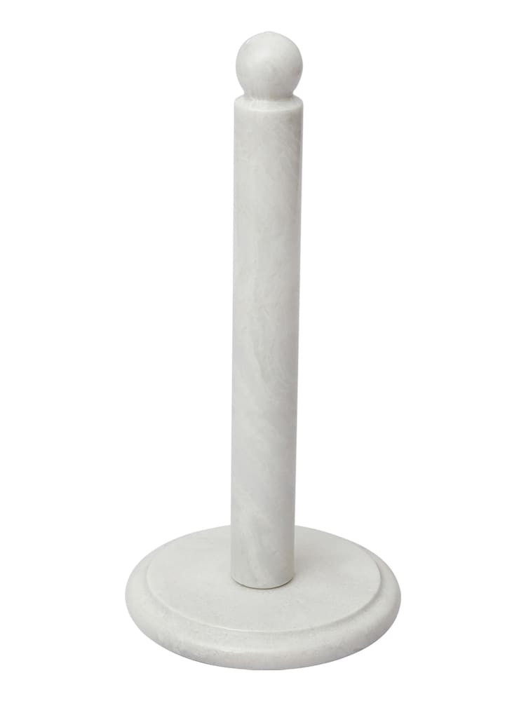 Interiors by Premier White Ziarat Marble Kitchen Roll Holder - Image 1 of 4