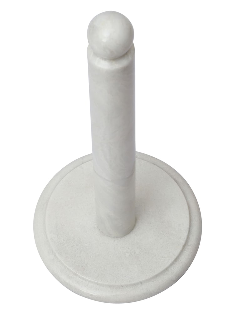 Interiors by Premier White Ziarat Marble Kitchen Roll Holder - Image 2 of 4