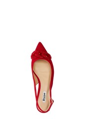 Dune London Red Horizonn Bead Trim Slingback Shoes - Image 6 of 7