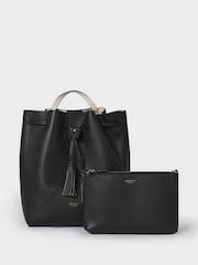 Negro - Negra de cuero The Lucia de Osprey London - Imagen 2 de 8